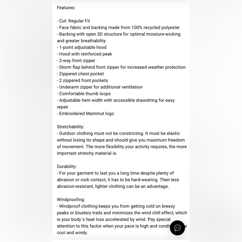 Mammut Ultimate Softshell Jacket Wind Stopper , s… - image 2